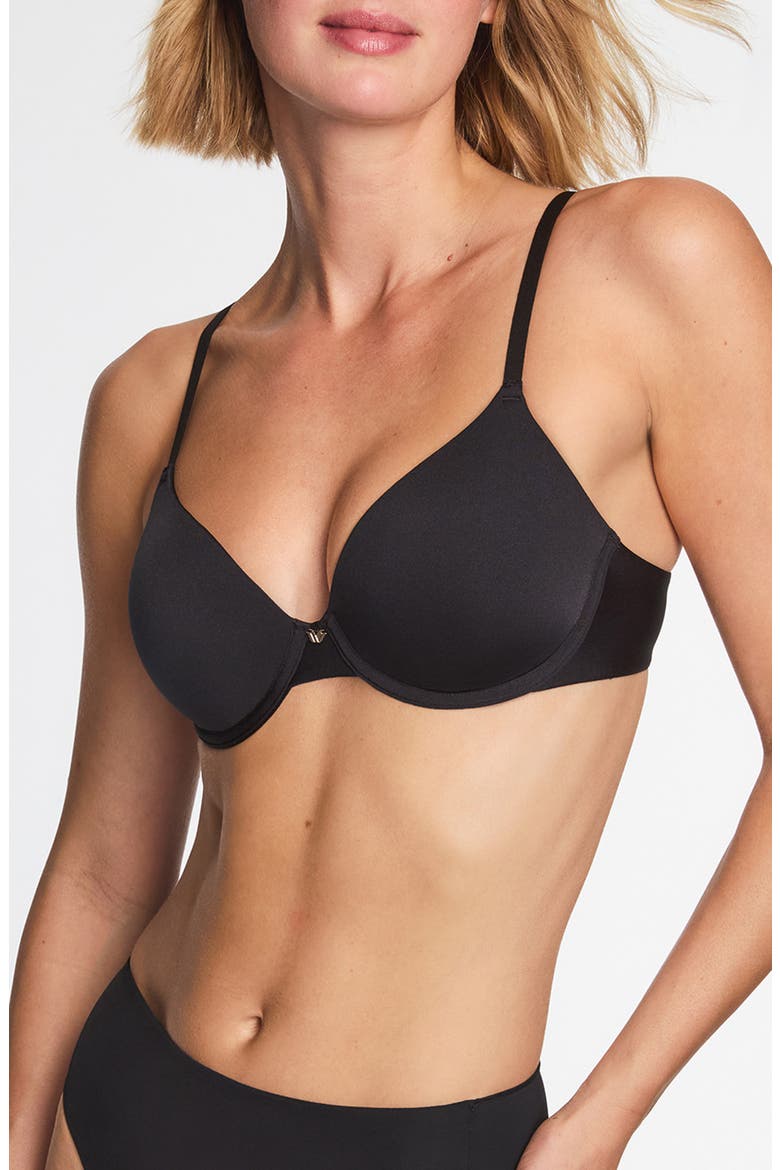 Baseline Underwire Contour Bra, Alternate, color, BLACK