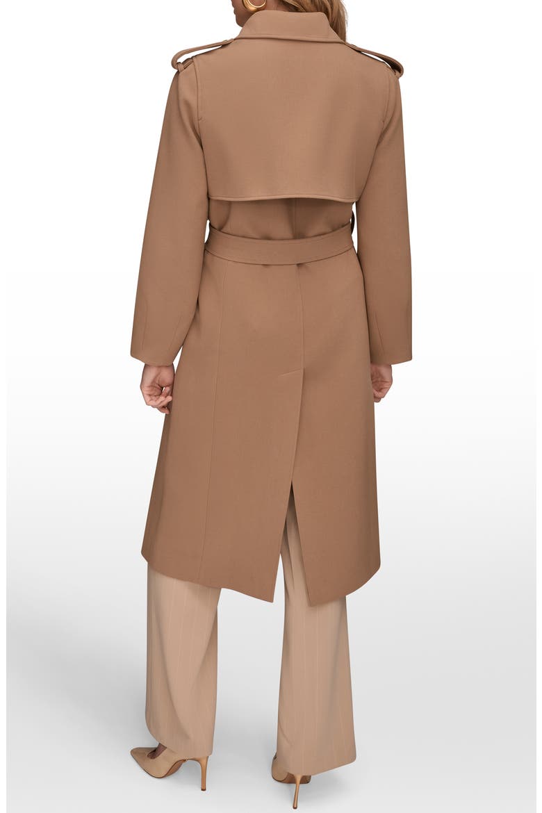 Modern Crepe Trench Coat, Alternate, color, CAMEL