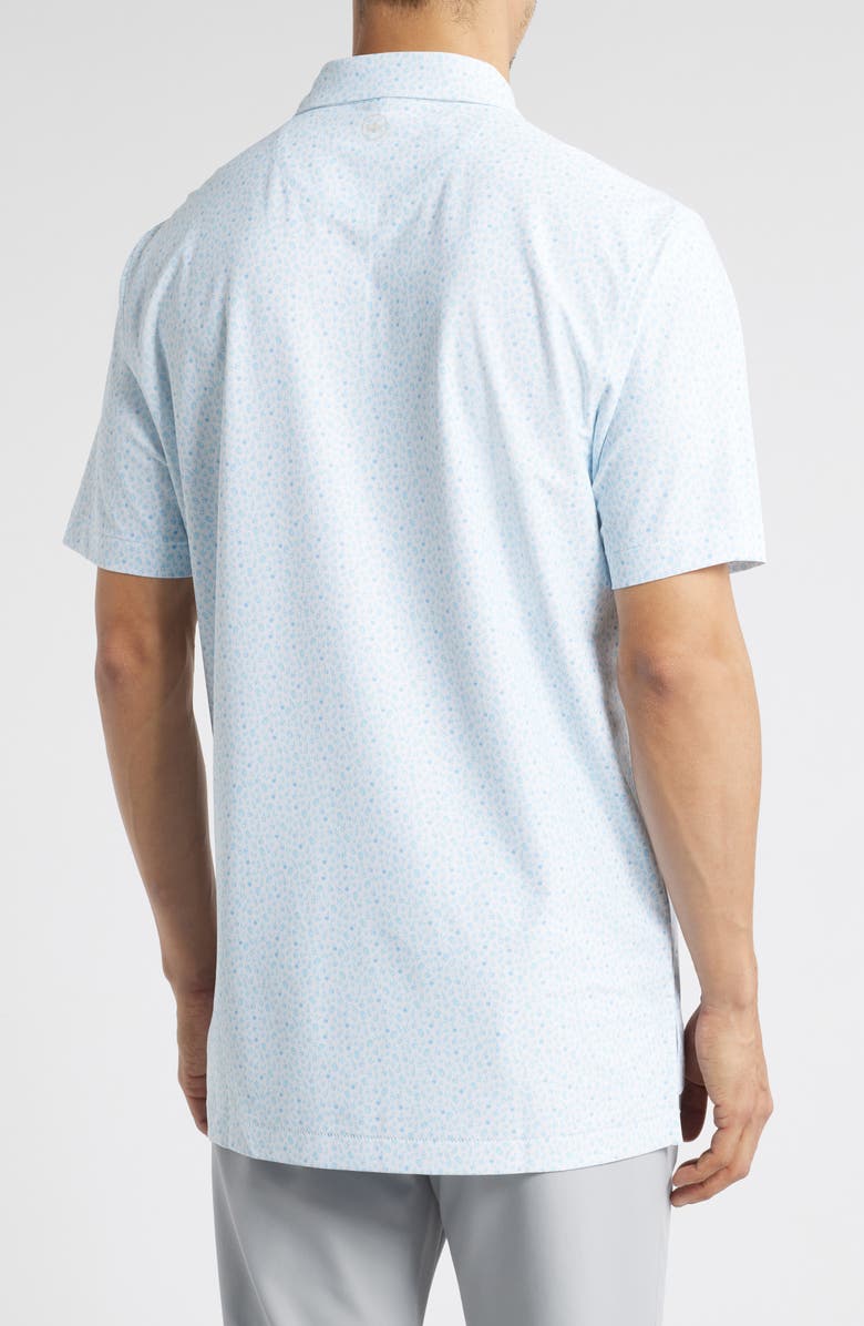 Peter Millar Whiskey Print Performance Mesh Polo, Alternate, color, White