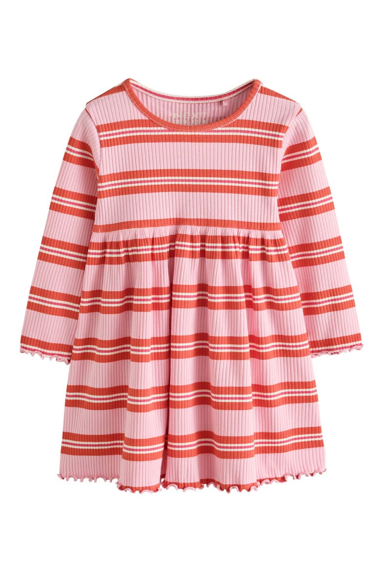 Kids' 3-Pack Rib Assorted Long Sleeve Dresses, Alternate, color, PINK