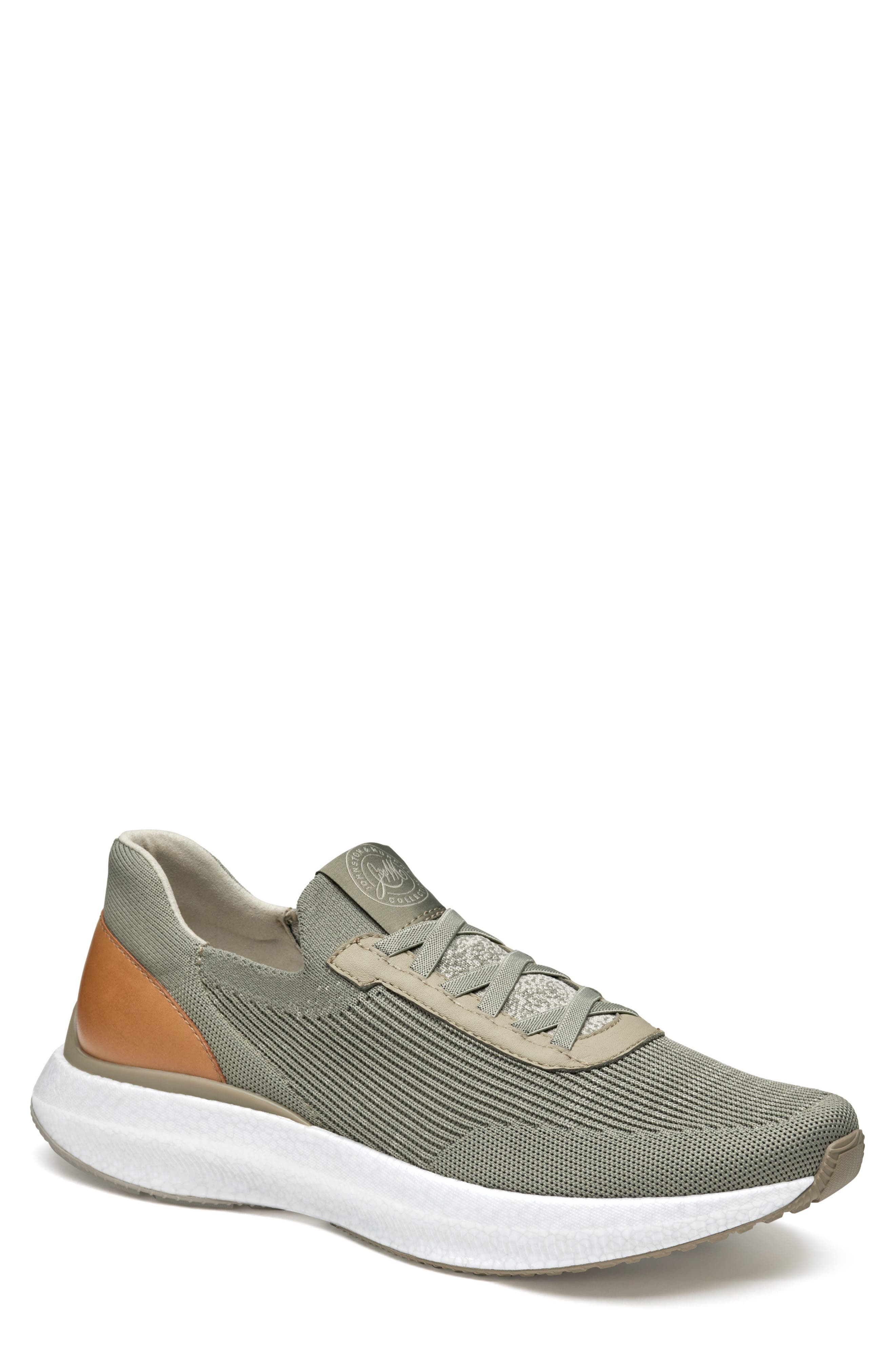Johnston & Murphy Briley Knit Sneaker, Main, color, Taupe Knit