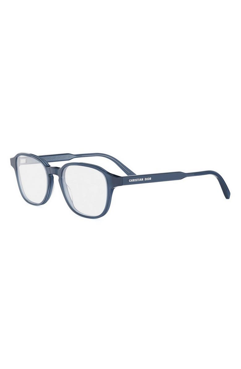 DIOR Botanica S2I 50mm Geometric Optical Glasses, Alternate, color, Blue