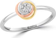 EFFY Tri-Tone Pavé Diamond Ring