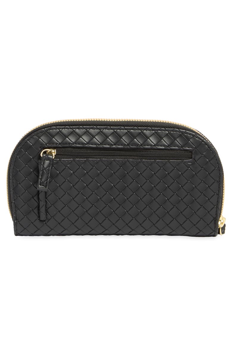 MUNDI SMALL LEATHER GOODS Candice Woven Clutch, Alternate, color, 08N-Black