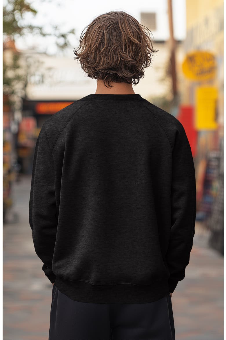 Donut Fleece Sweatshirt, Alternate, color, Dark Heather