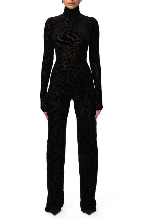 Burnout Long Sleeve Jumpsuit