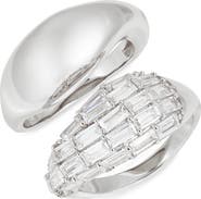 Nordstrom Set of 2 Cubic Zirconia Sculpted Rings