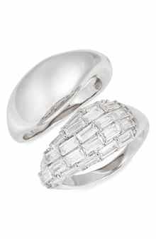 Nordstrom Set of 2 Cubic Zirconia Sculpted Rings