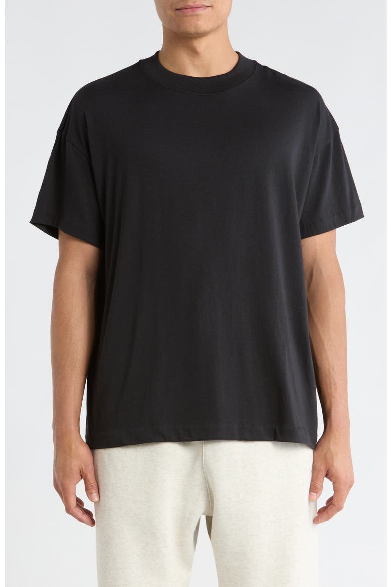 Signature Essentials Cotton Blend T-Shirt, Main, color, VINTAGE BLACK