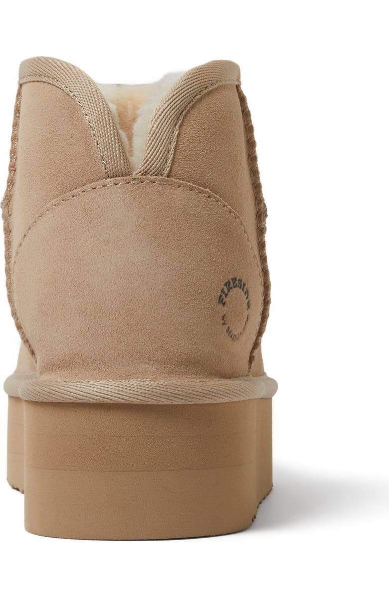 DEARFOAMS Fireside Kingston Genuine Shearling Platform Bootie, Alternate, color, Sand