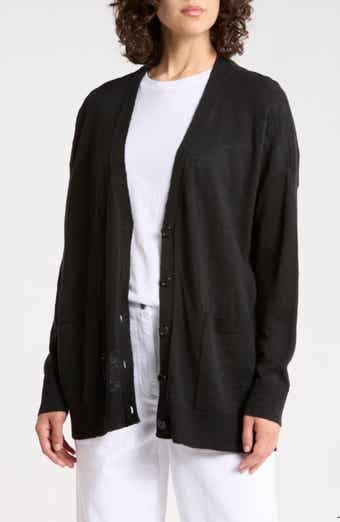V-Neck Organic Linen & Organic Cotton Cardigan