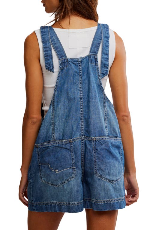 Free People You've Got The Love Short Overalls In Red