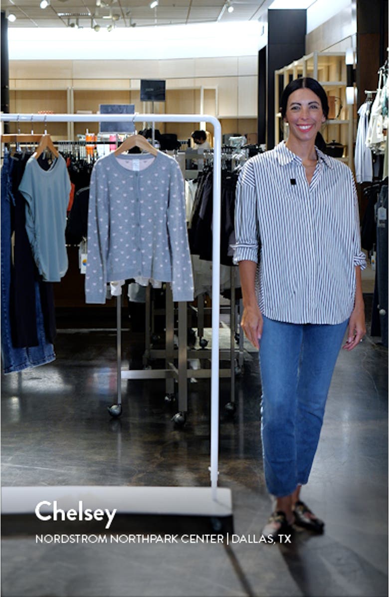 Kids' Heart Jacquard Cotton Cardigan, sales video thumbnail