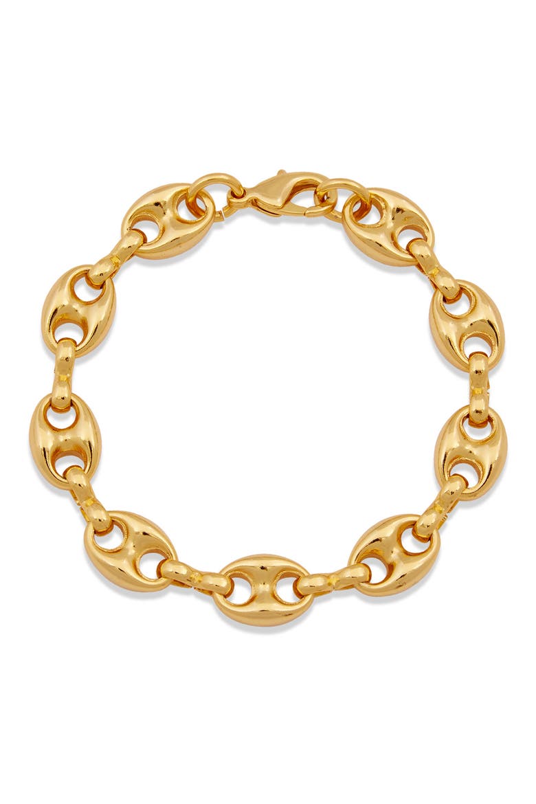 Puffy Mariner Link Bracelet, Main, color, YELLOW
