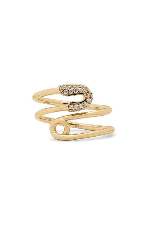 Safety Pin Coil Ring