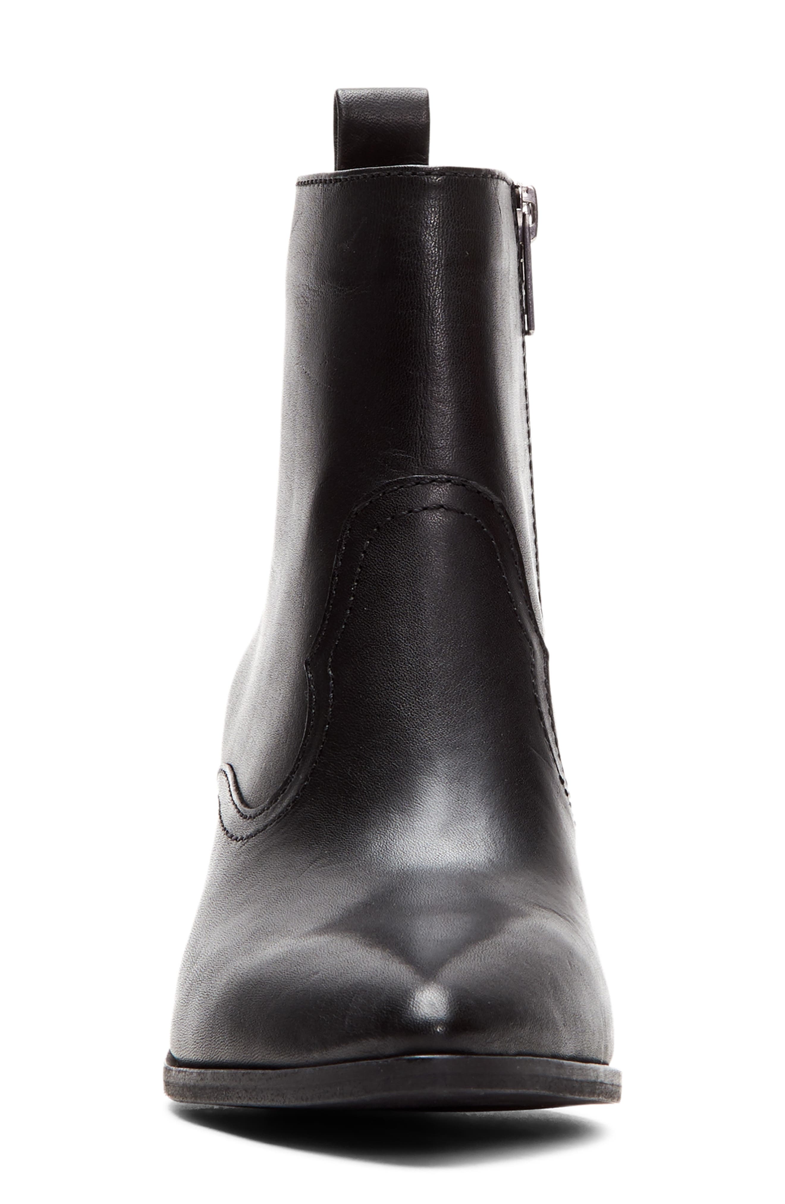 Amado Demi Wedge Bootie, Alternate, color, BLACK LEATHER