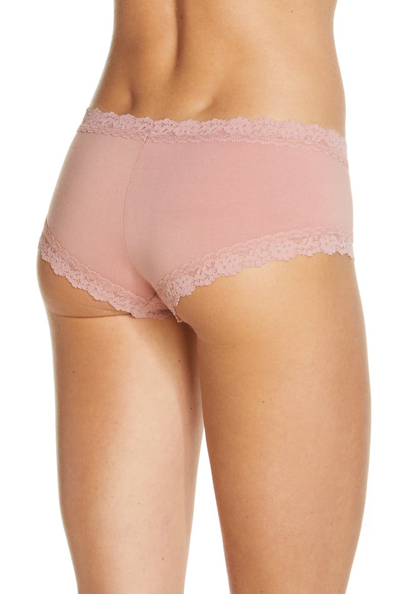 Supima® Cotton Boyshorts, Alternate, color, ROOIBOS BEIGE