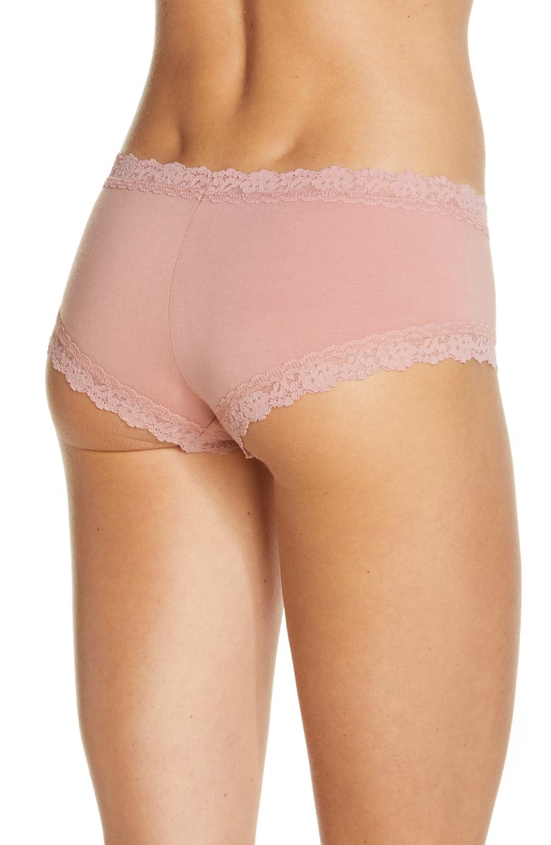 Hanky Panky Supima<sup>®</sup> Cotton Boyshorts, Alternate, color, Rooibos Beige