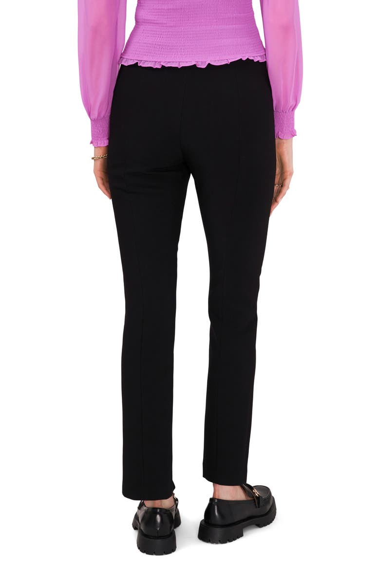 1.STATE Front Slit Crepe Pants, Alternate, color, Rich Black