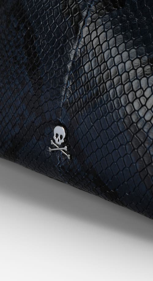 Scalpers Soft Snake Bag In Blue