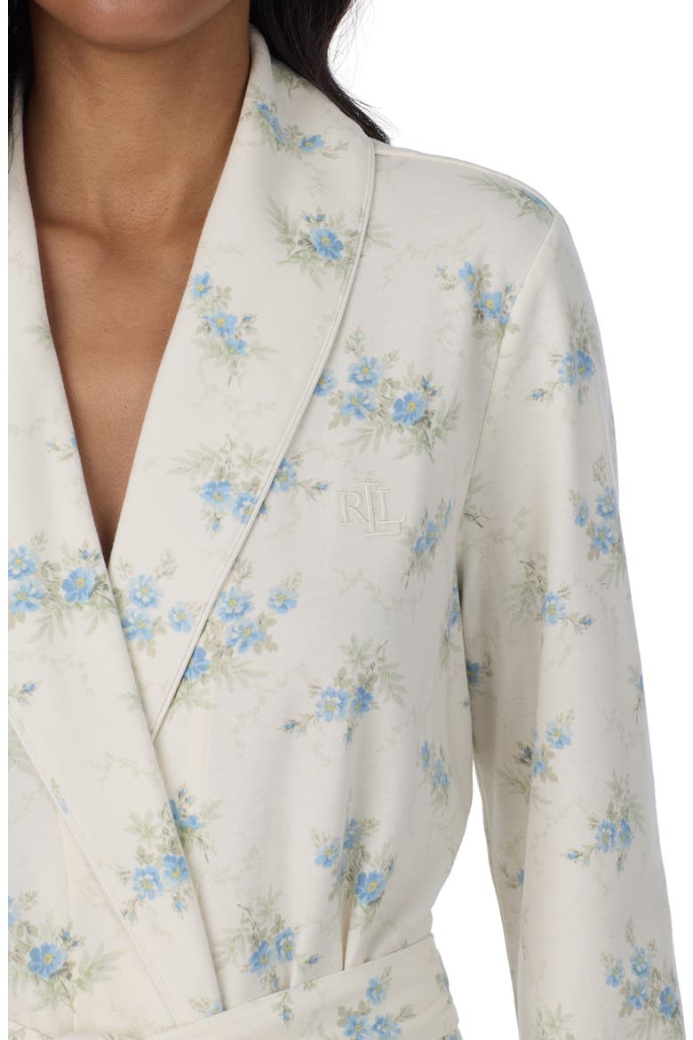 Floral Wrap Robe, Alternate, color, BLUE FL