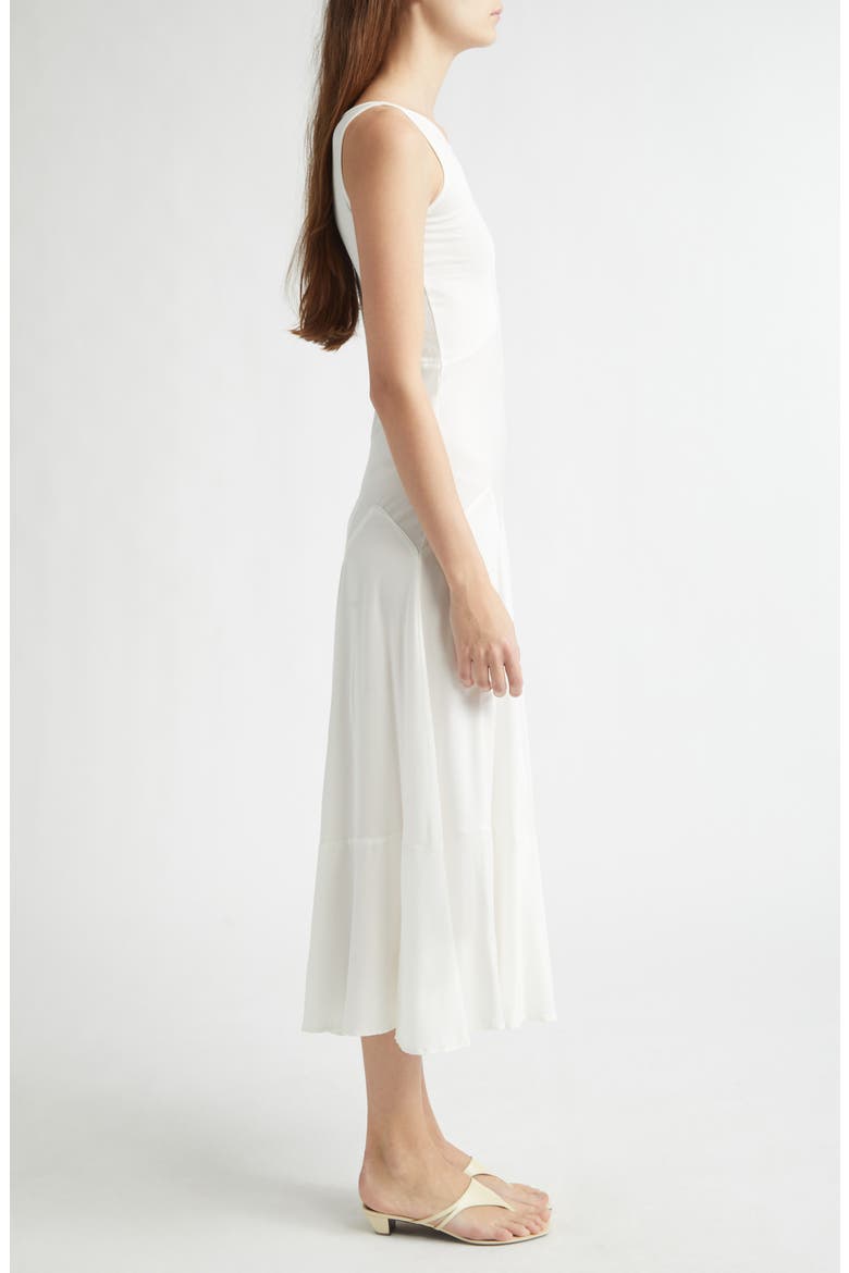 Dammit Janet Bias Cut Jersey Dress, Alternate, color, WHITE