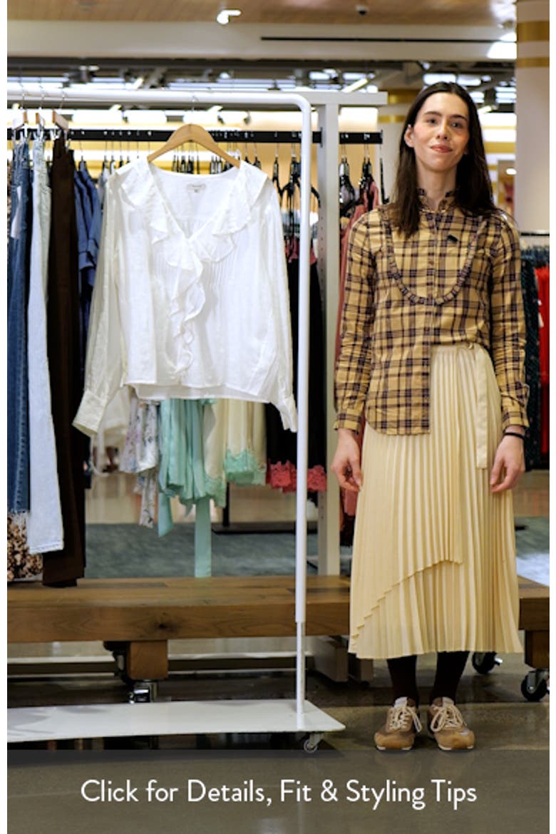 Ruffled Pintuck Long Sleeve Top video