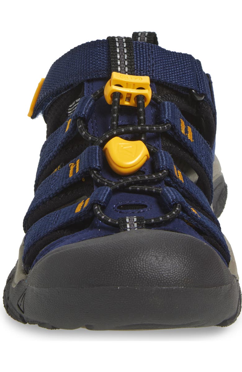 KEEN Kids' Newport H2 Water Friendly Sandal, Alternate, color, Naval Academy/Keen Yellow