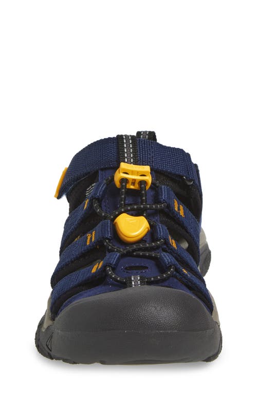 Keen Kids' Newport H2 Water Friendly Sandal In Naval Academy/ Yellow