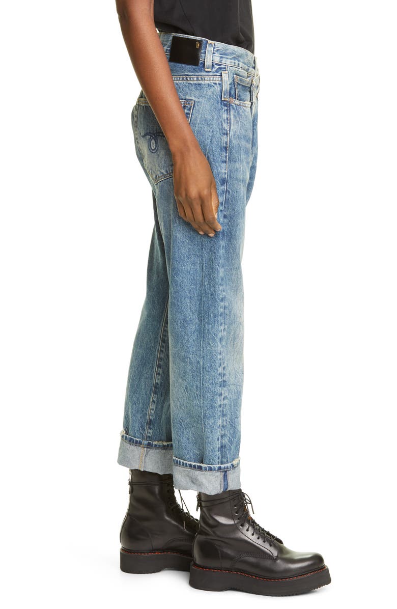 R13 Crossover Jeans, Alternate, color, Kelly