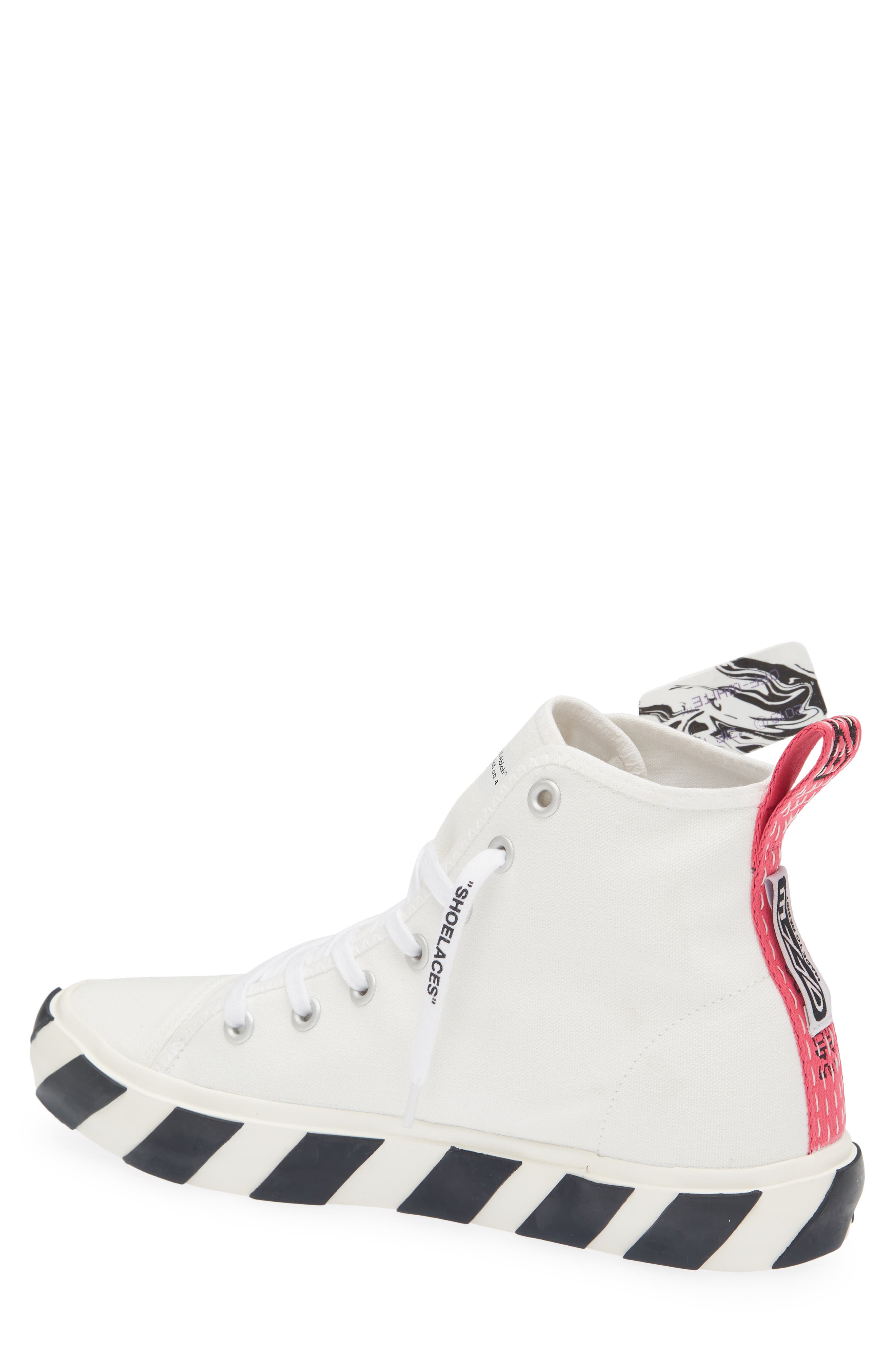 Off-White <p>Mid Top Vulcanized Sneaker (Men)</p>, Alternate, color, 