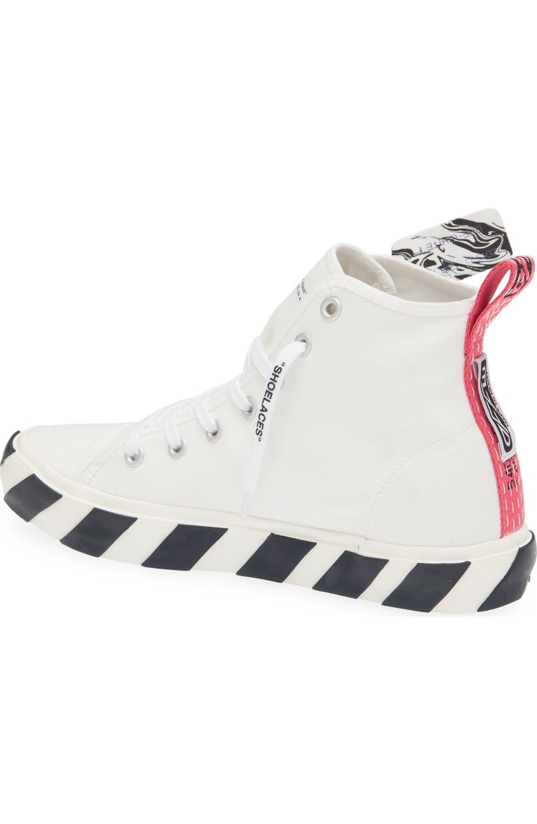 Off-White <p>Mid Top Vulcanized Sneaker (Men)</p>, Alternate, color,