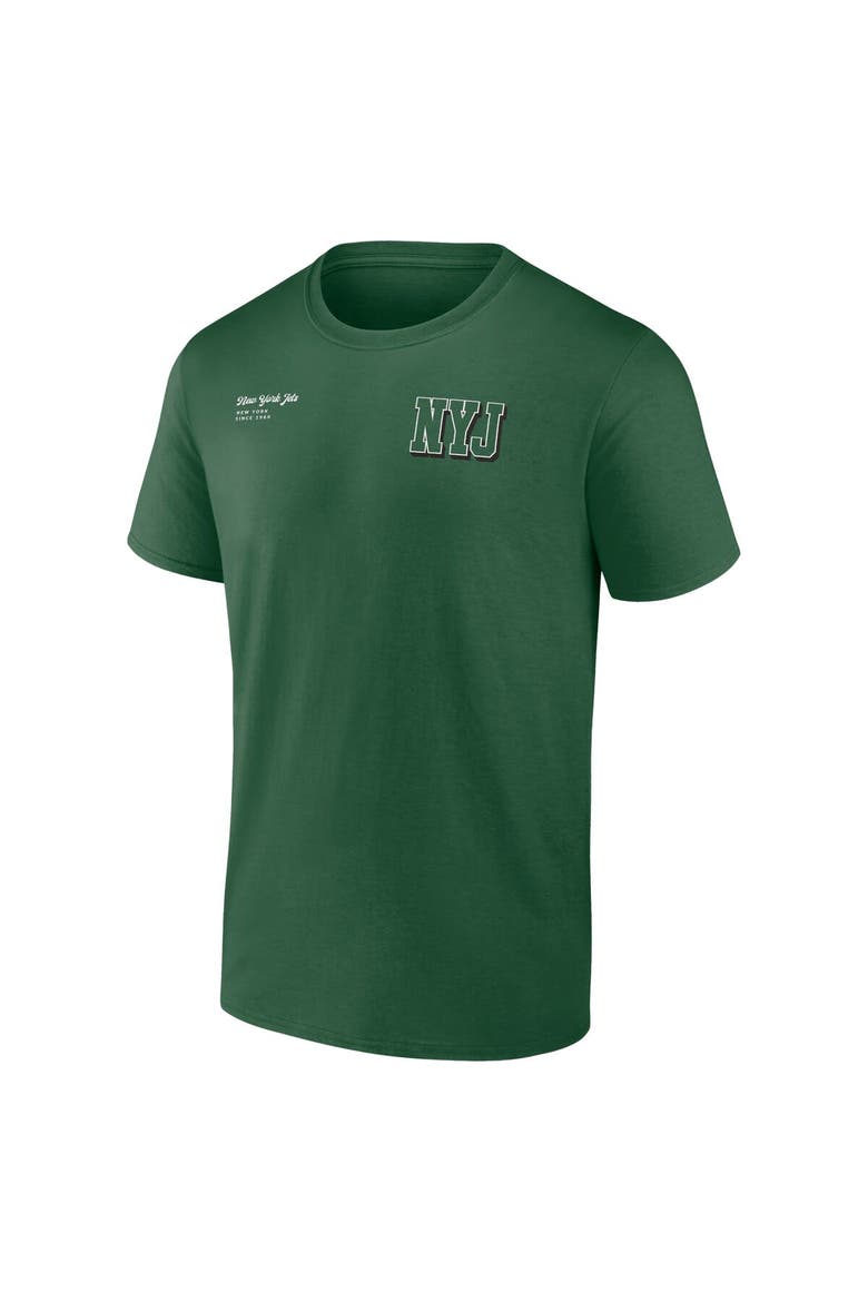 Men's Fanatics Branded Green New York Jets Split Zone T-Shirt, Alternate, color, Green