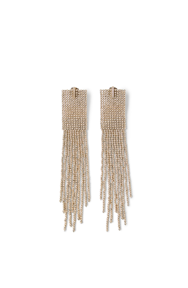 Brunello Cucinelli Frayed earrings, Main, color, Light Gold