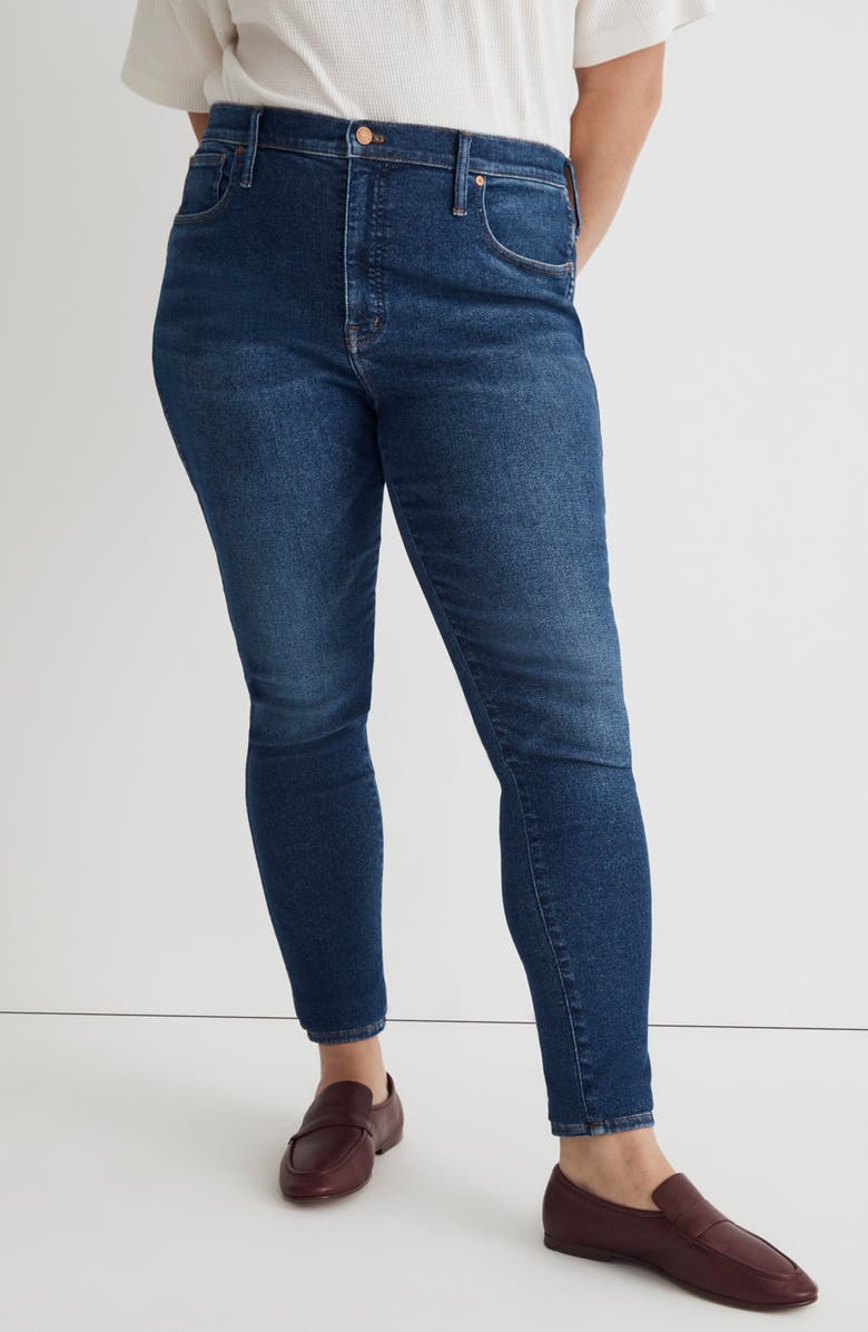 Madewell 10" High Rise Skinny Jeans, Alternate, color, Smithley Wash