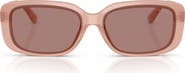 COACH 57mm Rectangular Sunglasses