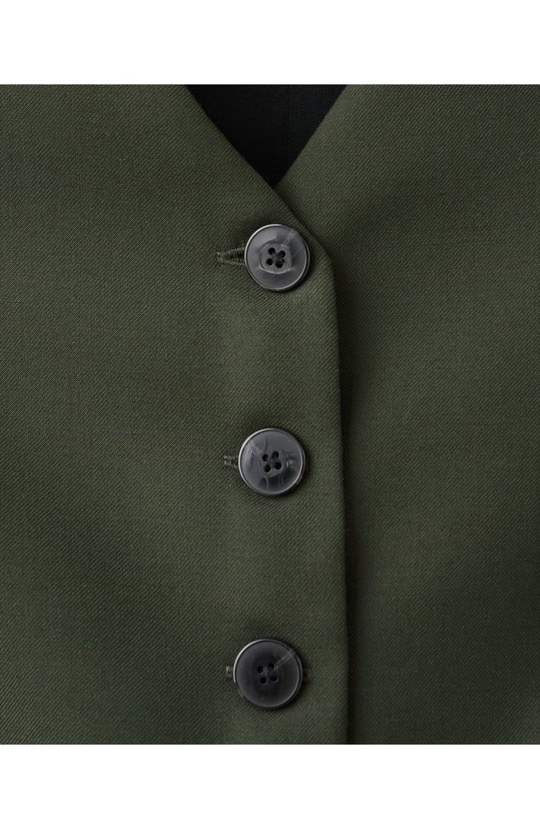 MANGO Belted Sleeveless Jumpsuit, Alternate, color, Khaki Green