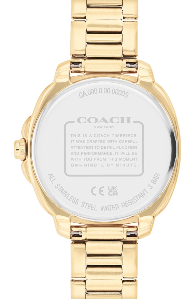 COACH Kitt Bracelet Watch, 34mm, Alternate, color, Gold