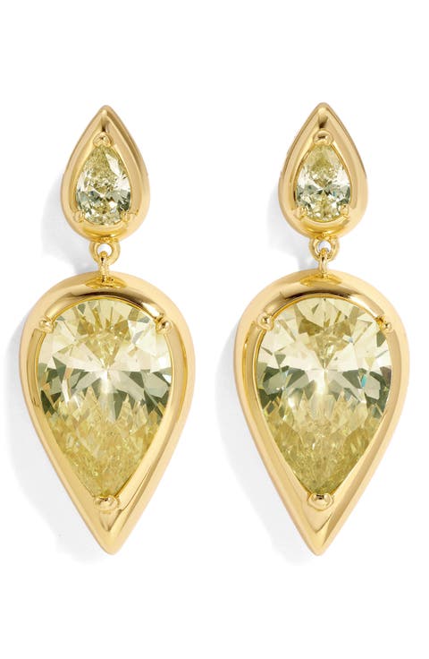 Imara Cubic Zirconia Drop Earrings