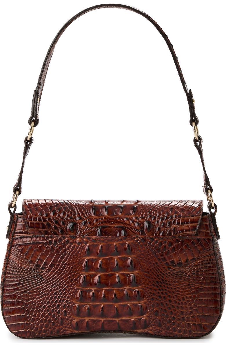 Brahmin Nerida Croc Embossed Leather Shoulder Bag, Alternate, color,