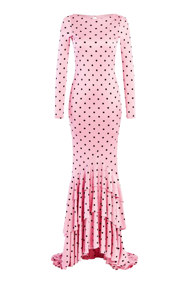 Sara Dress, Alternate, color, Pink Polka Dot