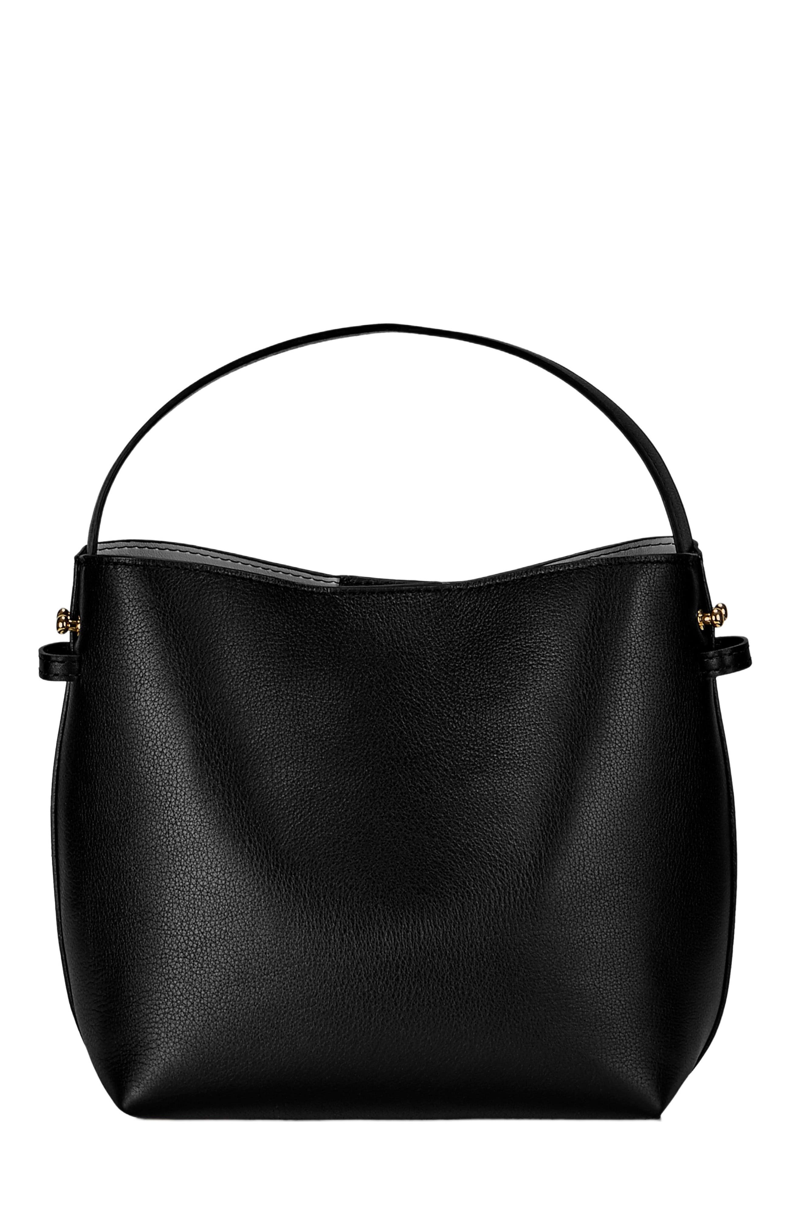 GiGi New York SELENA BUCKET BAG, Alternate, color, Black