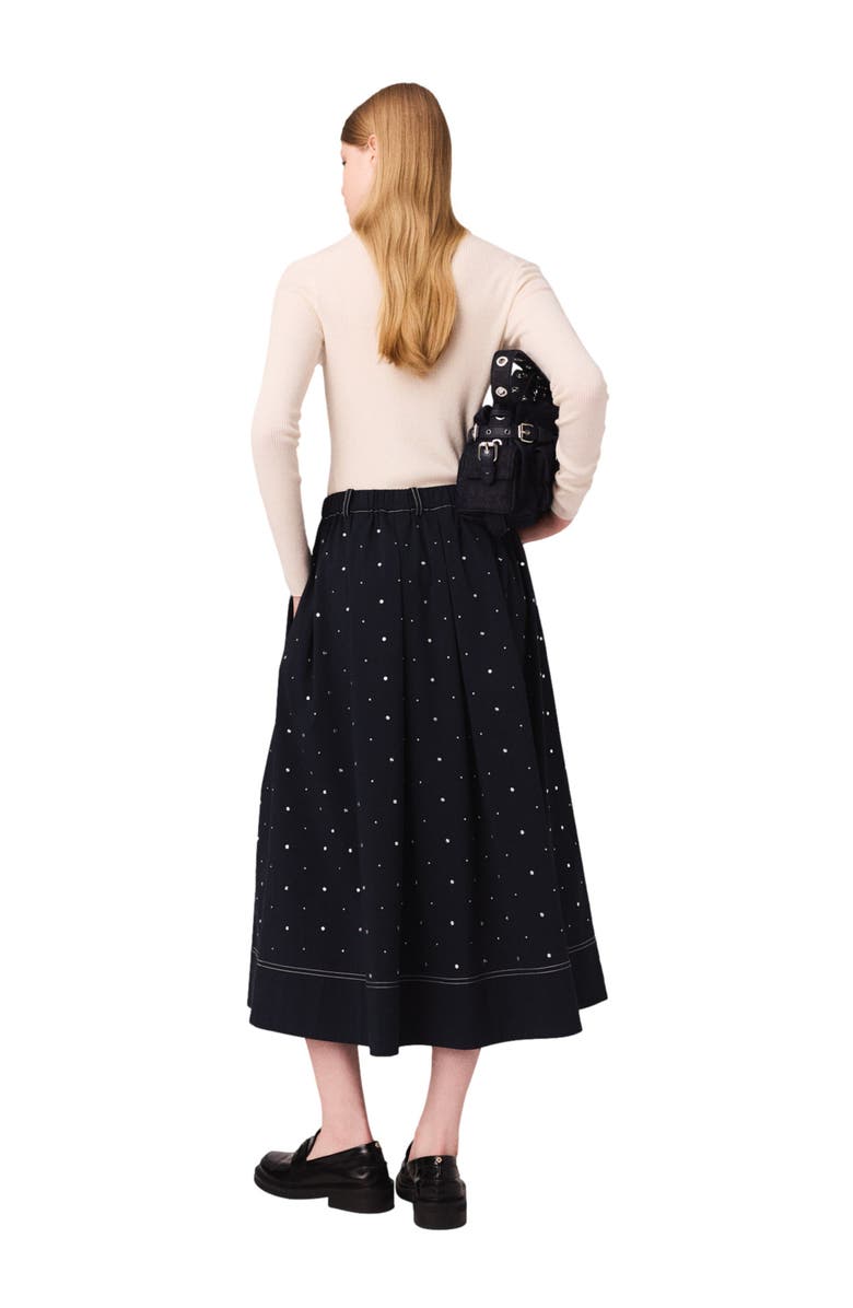 maje Wool and silk sweater, Alternate, color, Ecru