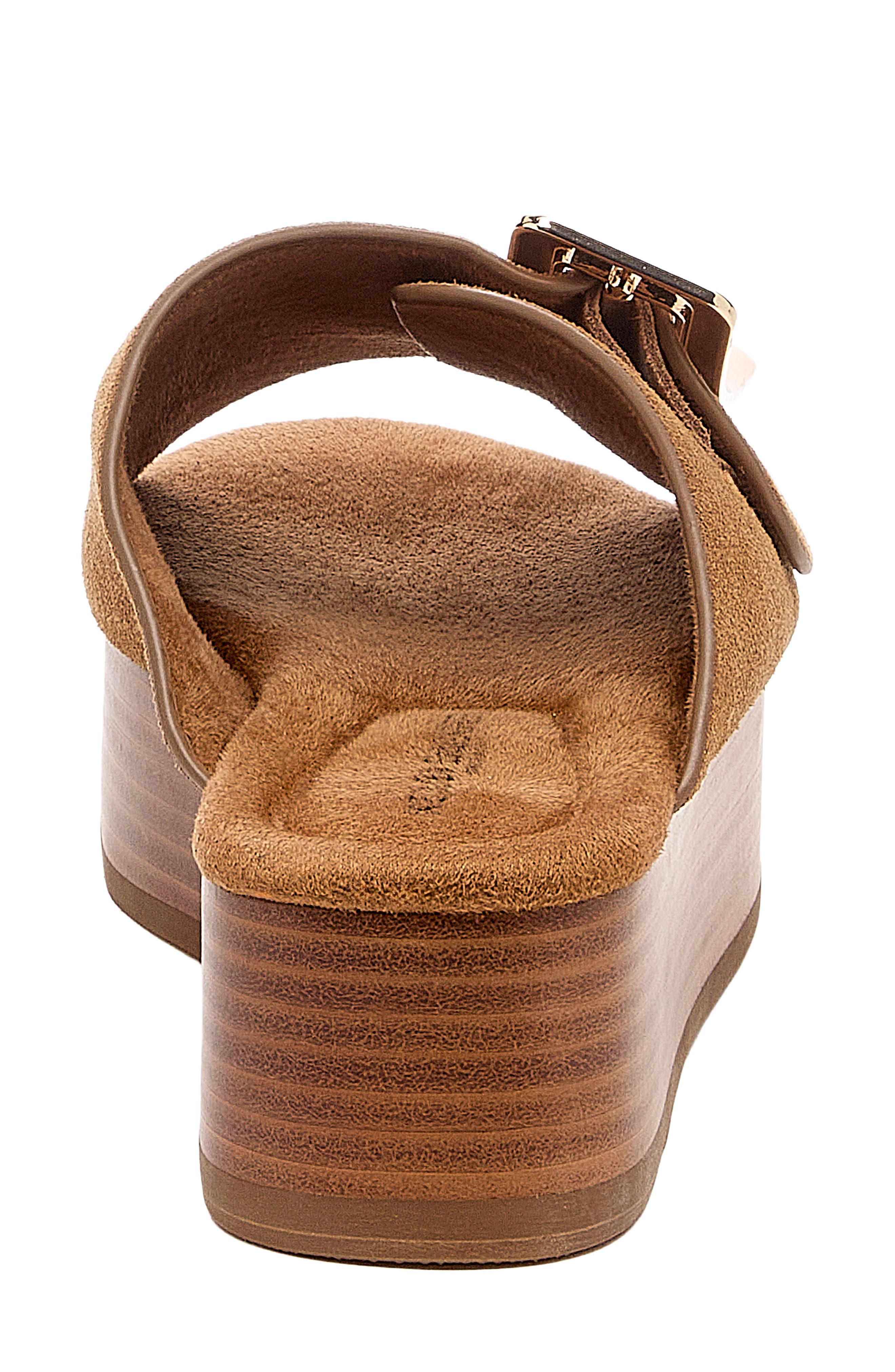 Dover Platform Slide Sandal, Alternate, color, HONEY