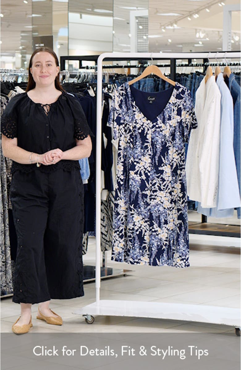 Floral Fit & Flare Dress, sales video thumbnail