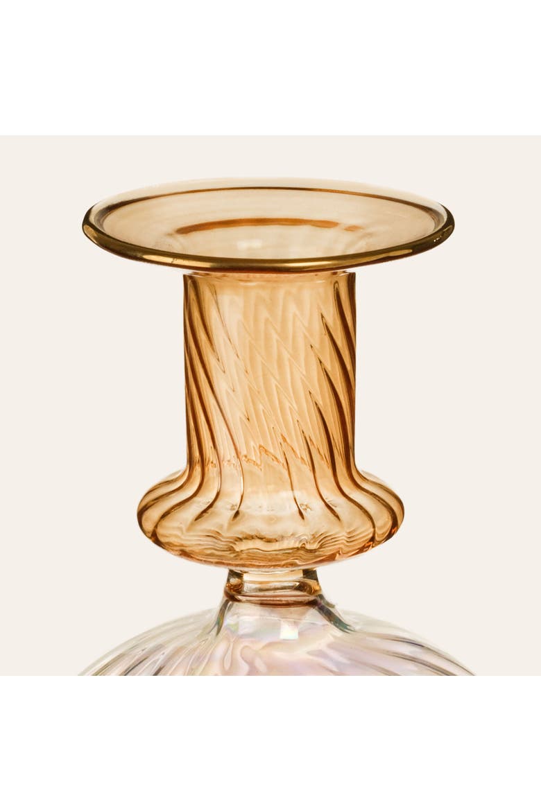 Borosilicate Glass Long Candle Holder 2 Pcs Set, Alternate, color, Multicolor