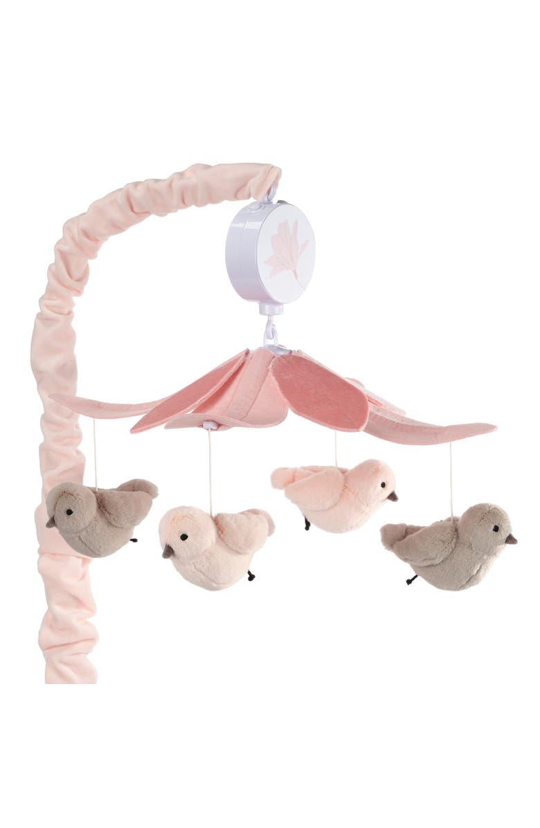 Lambs & Ivy Petals Birds Musical Baby Crib Mobile Soother Toy, Main, color,