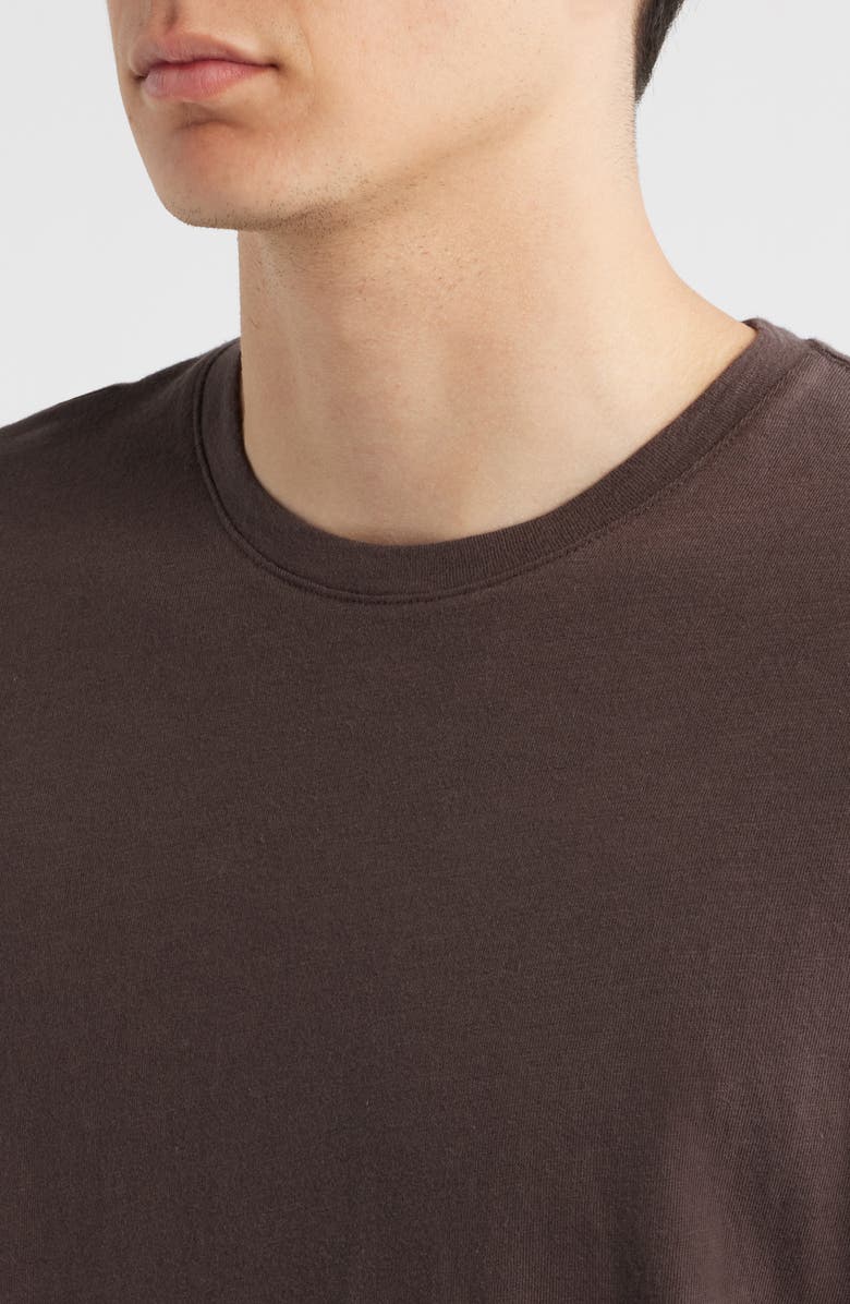 Treasure & Bond Lived In Slub Jersey Crewneck T-Shirt, Alternate, color, Brown Seal