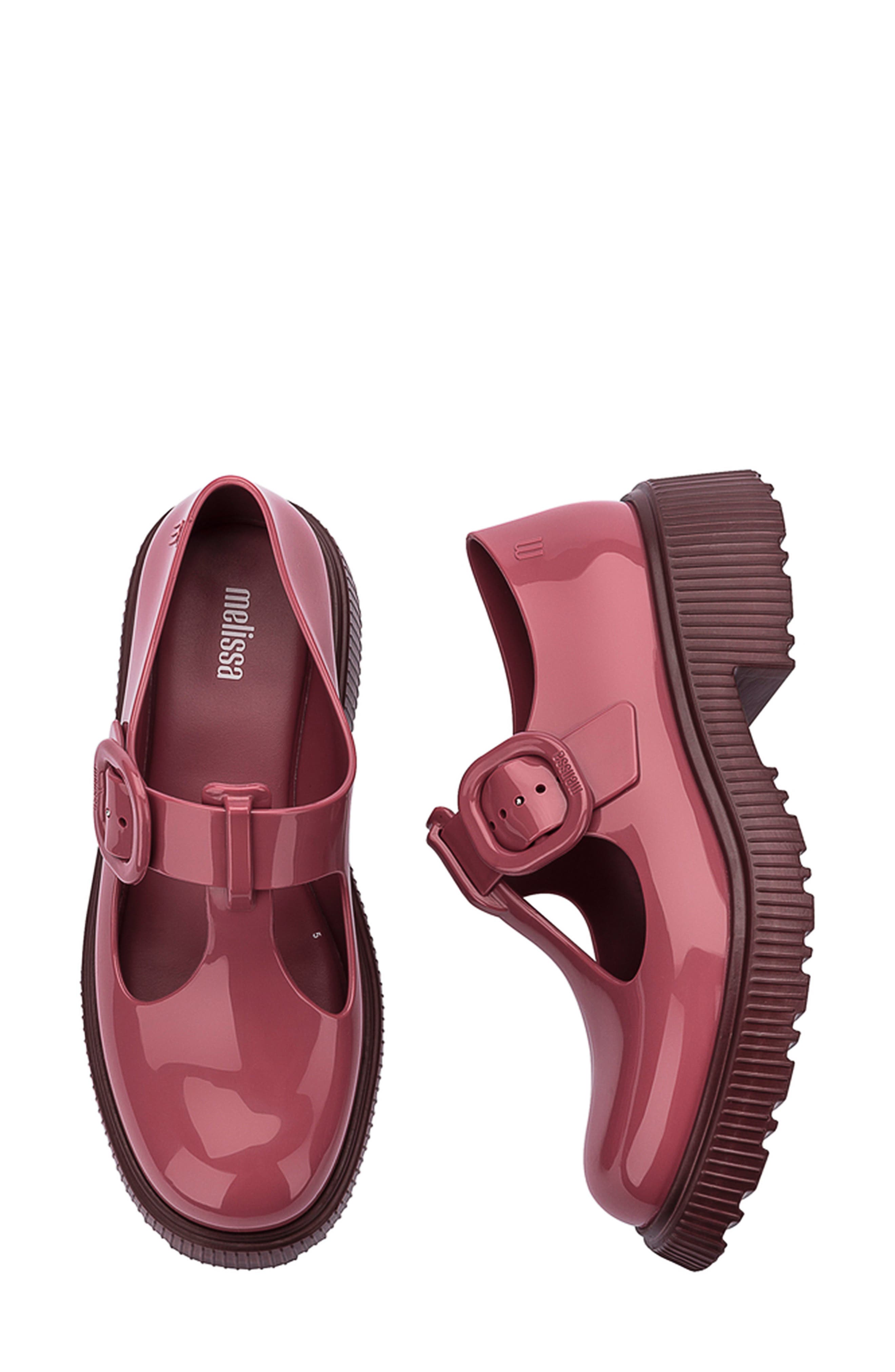 Jackie Platform Mary Jane, Alternate, color, BURGUNDY