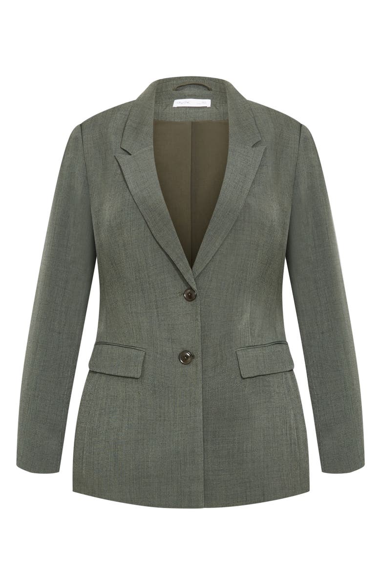City Chic Blakely Blazer, Alternate, color, Olive